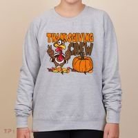 Thanksgiving Crew Funny Turkey Fall Women's Sweatshirt thumb 0