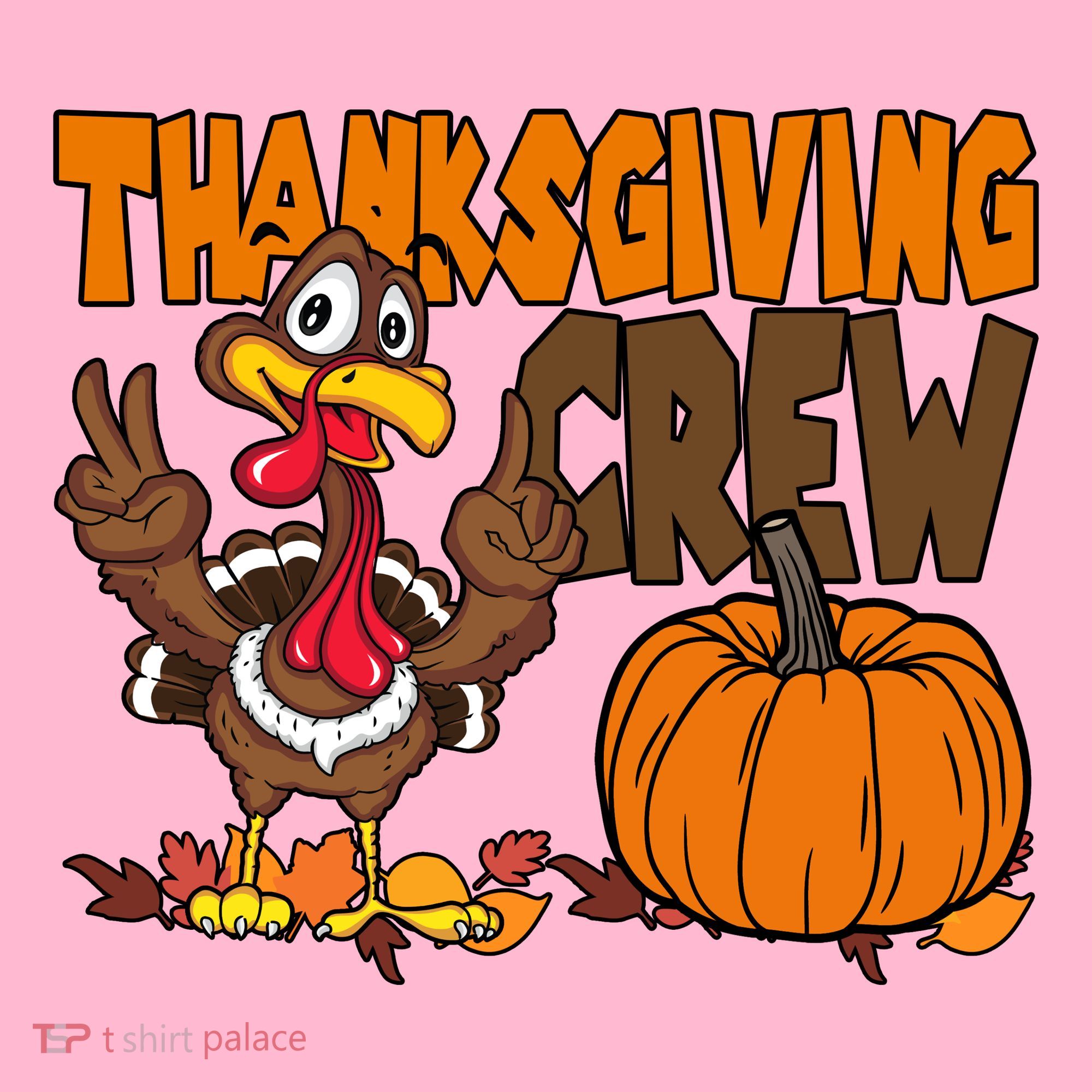 Thanksgiving Crew Funny Turkey Fall Coaster