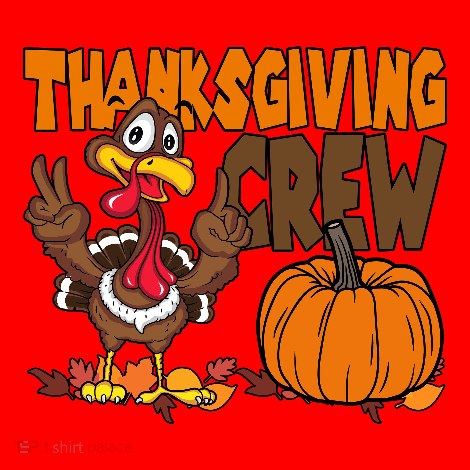 Thanksgiving Crew Funny Turkey Fall Santa Hat
