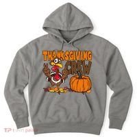 Thanksgiving Crew Funny Turkey Fall Hoodie thumb 0