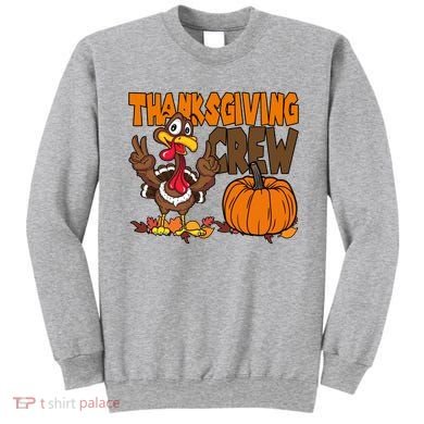 Thanksgiving Crew Funny Turkey Fall Sweatshirt