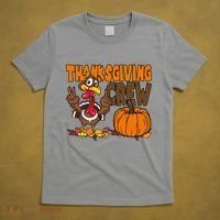 Thanksgiving Crew Funny Turkey Fall T-Shirt thumb 5