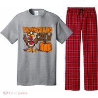 Thanksgiving Crew Funny Turkey Fall Pajama Set thumb 0