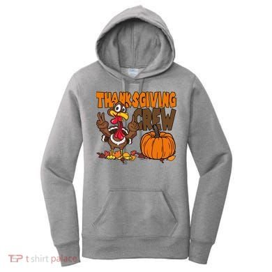 Thanksgiving Crew Funny Turkey Fall Women's Hoodie
