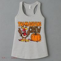 Thanksgiving Crew Funny Turkey Fall Women's Tank Top thumb 3