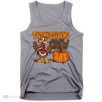 Thanksgiving Crew Funny Turkey Fall Tank Top thumb 0