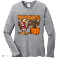 Thanksgiving Crew Funny Turkey Fall Women's Long Sleeve Shirt thumb 0