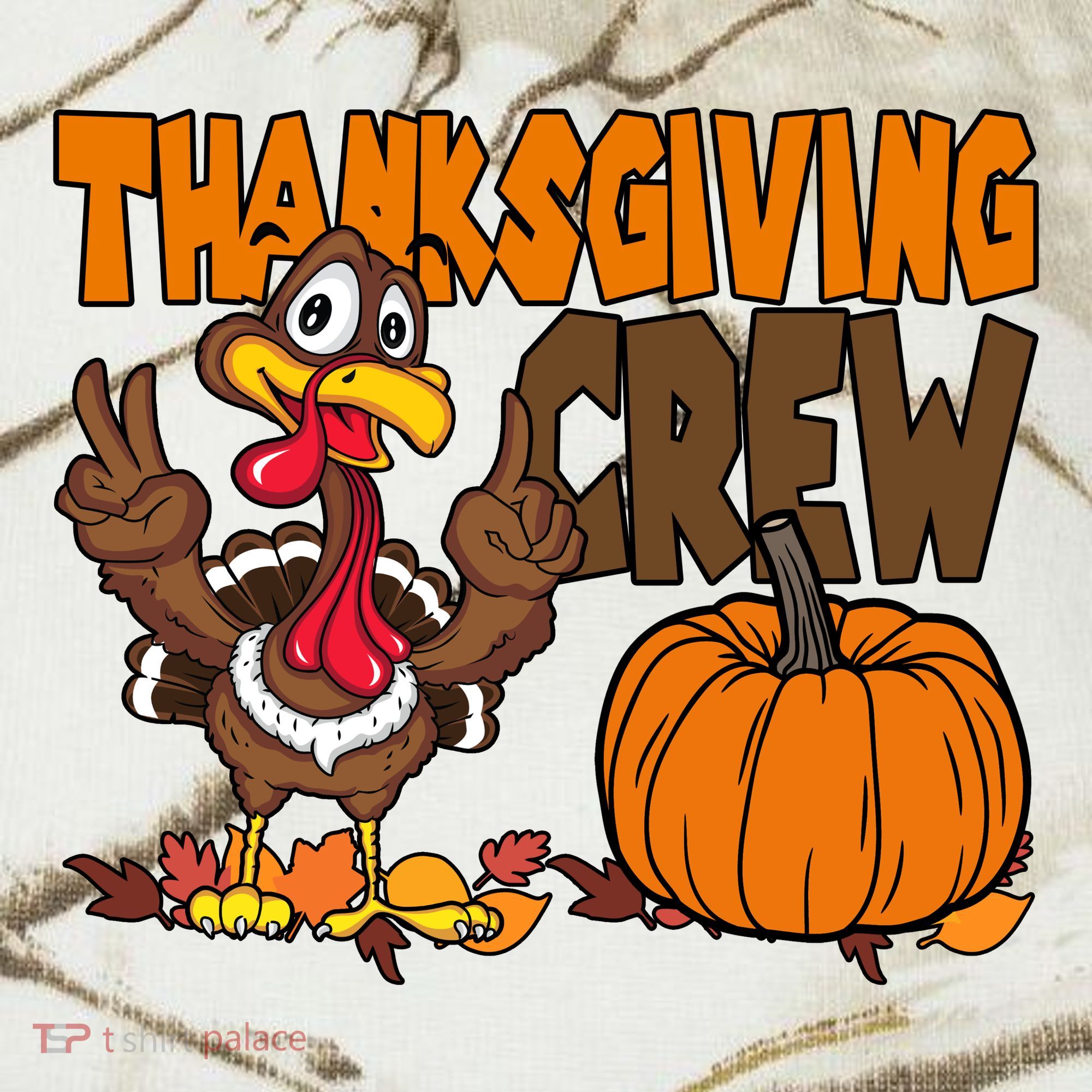 Thanksgiving Crew Funny Turkey Fall Kati Licensed 12" Camo Cuffed Beanie