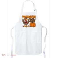 Thanksgiving Crew Funny Turkey Fall Apron thumb 0