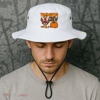 Thanksgiving Crew Funny Turkey Fall Bucket Hat thumb 2