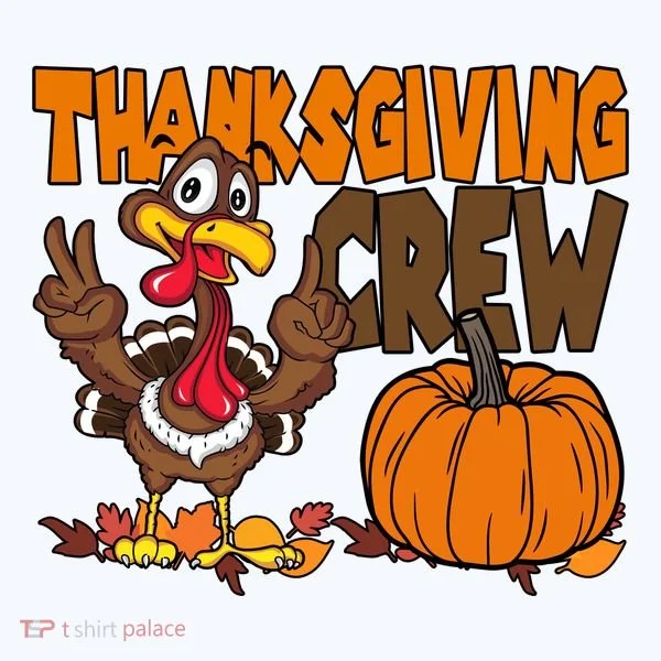 Thanksgiving Crew Funny Turkey Fall Bucket Hat