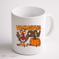 Thanksgiving Crew Funny Turkey Fall Coffee Mug thumb 1