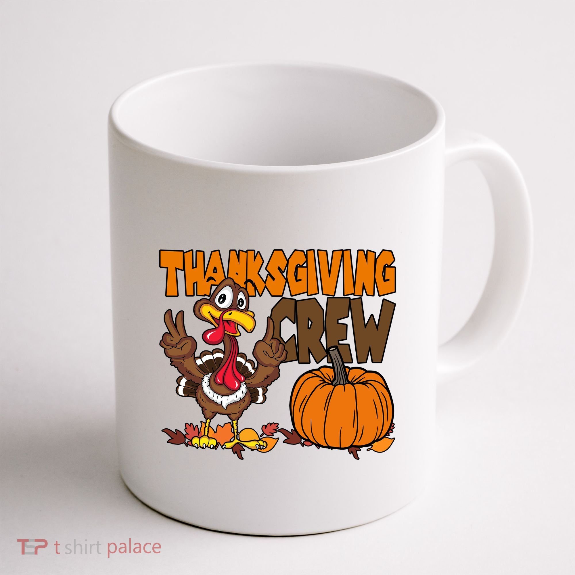 Thanksgiving Crew Funny Turkey Fall Coffee Mug