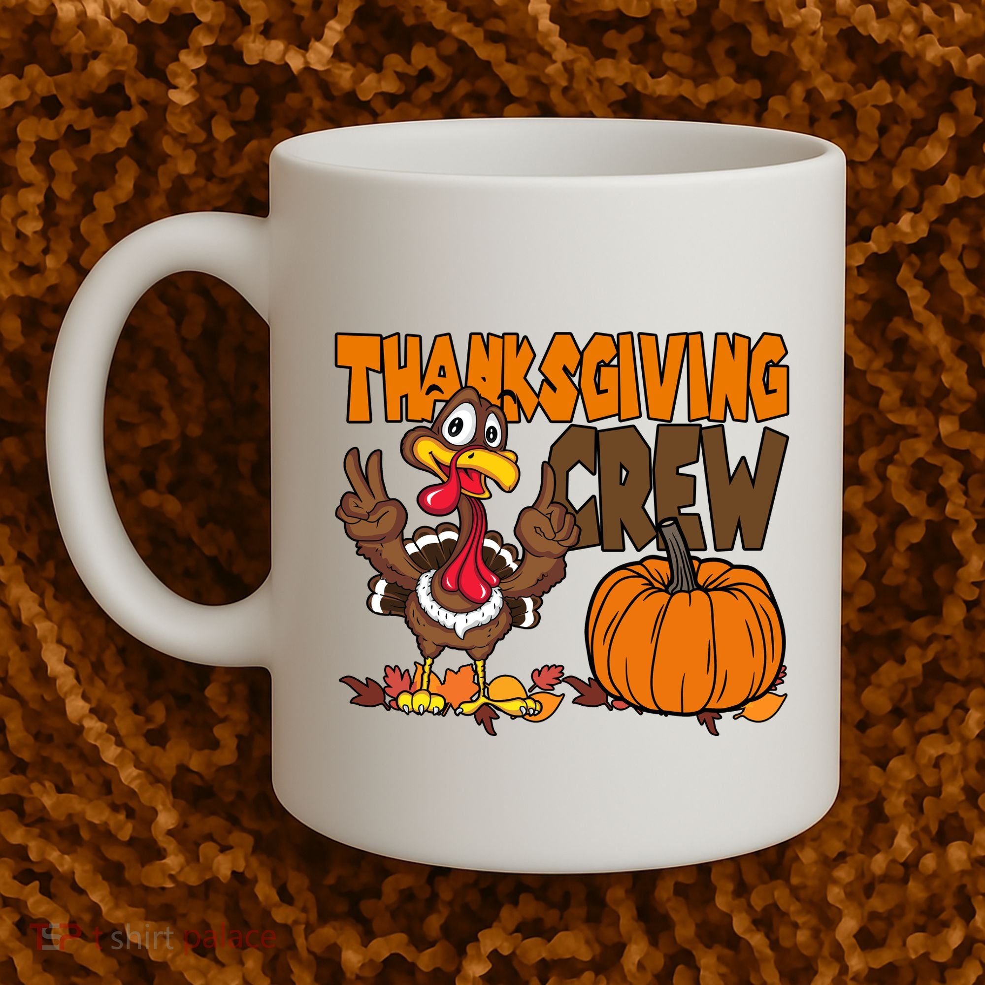 Thanksgiving Crew Funny Turkey Fall Coffee Mug