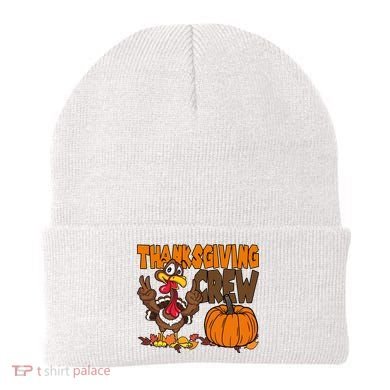 Thanksgiving Crew Funny Turkey Fall Beanie