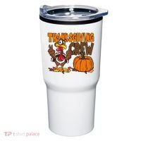 Thanksgiving Crew Funny Turkey Fall Tumbler thumb 0