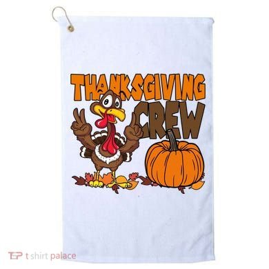 Thanksgiving Crew Funny Turkey Fall Golf Towel