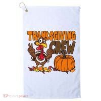 Thanksgiving Crew Funny Turkey Fall Golf Towel thumb 0