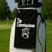 The Commissioner Fantasy Football Commish FFL Golf Towel thumb 2