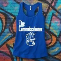 The Commissioner Fantasy Football Commish FFL Women's Tank Top thumb 3