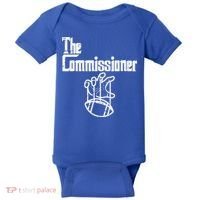The Commissioner Fantasy Football Commish FFL Baby Bodysuit thumb 0