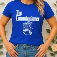 The Commissioner Fantasy Football Commish FFL Women's T-Shirt thumb 2