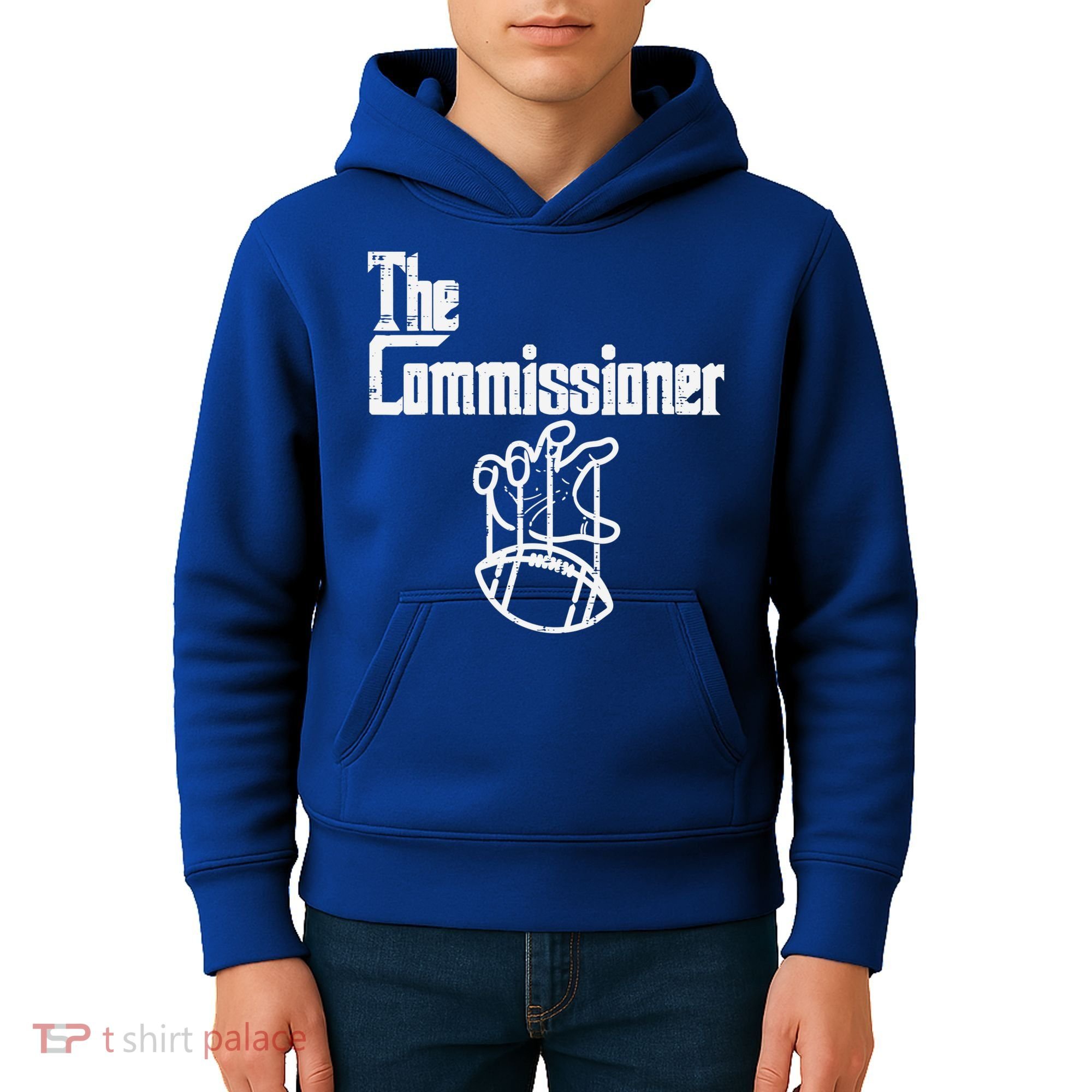 The Commissioner Fantasy Football Commish FFL Kids Hoodie