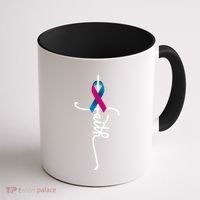 Thyroid Cancer Faith Thyroid Cancer Awareness Support Great Gift Coffee Mug thumb 1