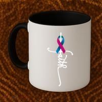 Thyroid Cancer Faith Thyroid Cancer Awareness Support Great Gift Coffee Mug thumb 2