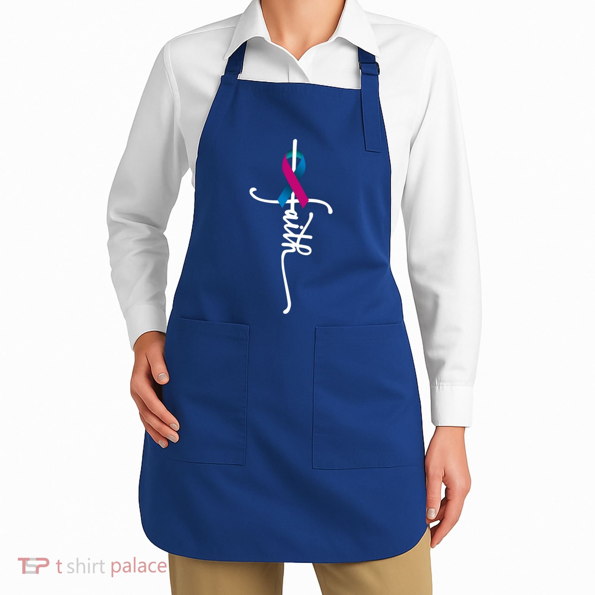 Thyroid Cancer Faith Thyroid Cancer Awareness Support Great Gift Apron