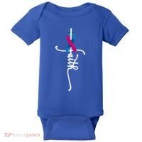 Thyroid Cancer Faith Thyroid Cancer Awareness Support Great Gift Baby Bodysuit thumb 0