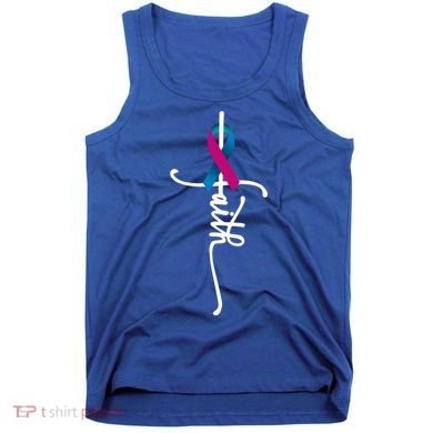 Thyroid Cancer Faith Thyroid Cancer Awareness Support Great Gift Tank Top