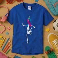 Thyroid Cancer Faith Thyroid Cancer Awareness Support Great Gift Kids T-Shirt thumb 3