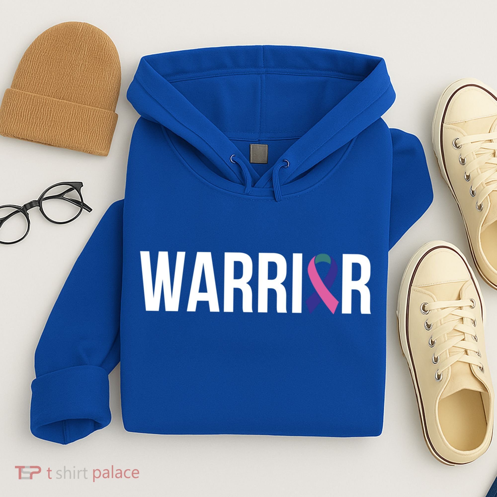 Thyroid Cancer Fight Cancer Ribbon Great Gift Hoodie