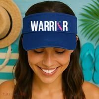 Thyroid Cancer Fight Cancer Ribbon Great Gift Visor thumb 2