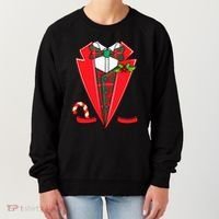 Tuxedo Christmas Fancy Xmas Costume Tux Women's Sweatshirt thumb 0