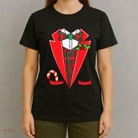 Tuxedo Christmas Fancy Xmas Costume Tux T-Shirt thumb 4