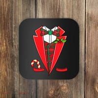 Tuxedo Christmas Fancy Xmas Costume Tux Coaster thumb 0