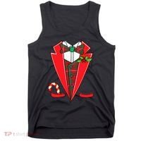 Tuxedo Christmas Fancy Xmas Costume Tux Tank Top thumb 0