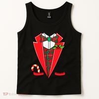 Tuxedo Christmas Fancy Xmas Costume Tux Tank Top thumb 2