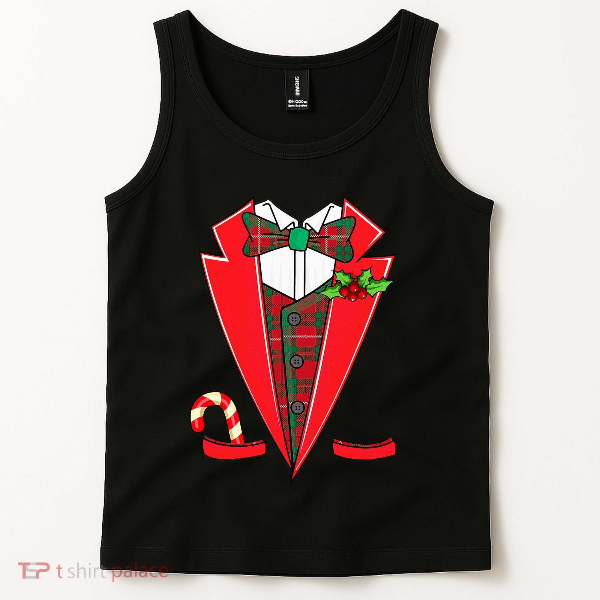 Tuxedo Christmas Fancy Xmas Costume Tux Tank Top