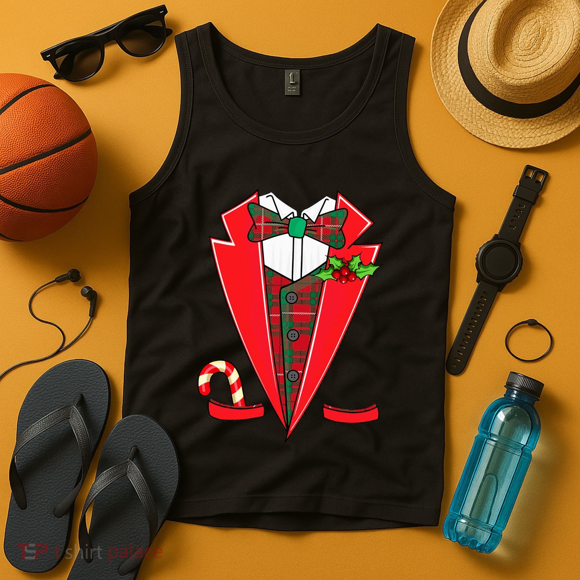 Tuxedo Christmas Fancy Xmas Costume Tux Tank Top
