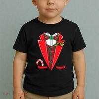 Tuxedo Christmas Fancy Xmas Costume Tux Toddler T-Shirt thumb 2