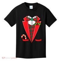Tuxedo Christmas Fancy Xmas Costume Tux Kids T-Shirt thumb 0