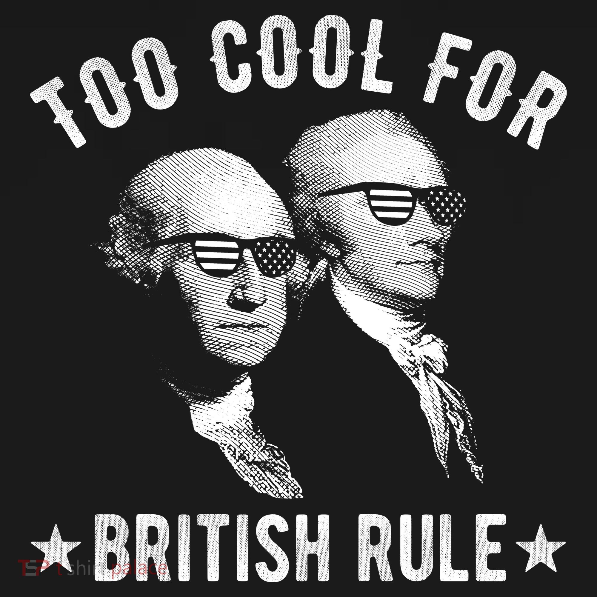 Too Cool For British Rule Funny George Washington Alexander Hamilton 4th Of July Women's Hoodie