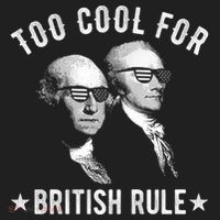 Too Cool For British Rule Funny George Washington Alexander Hamilton 4th Of July Golf Towel thumb 3