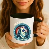 Too Cool For British Rule Ben Franklin 4th Of July Funny Coffee Mug thumb 3