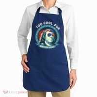 Too Cool For British Rule Ben Franklin 4th Of July Funny Apron thumb 2