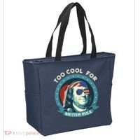 Too Cool For British Rule Ben Franklin 4th Of July Funny Tote Bag thumb 2