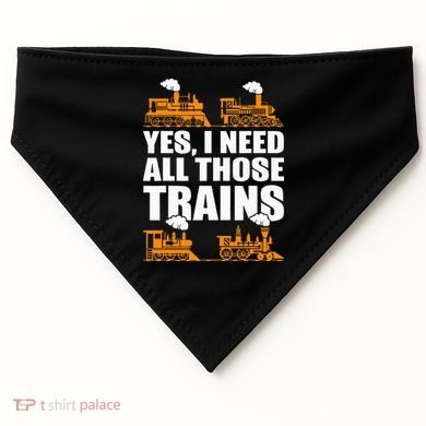 Train Collector Funny Model Train USA-Made Doggie Bandana
